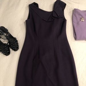Elie Tahari eggplant purple, wool dress